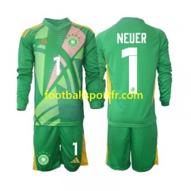 Tenue Allemagne Manuel Neuer 1 Gardien Enfant Troisieme 2024-2025 Maillot de Foot ML